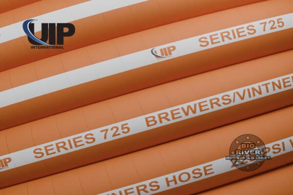 UIP International Series 725 Brewers and Vintners Discharge Hose, Orange and White