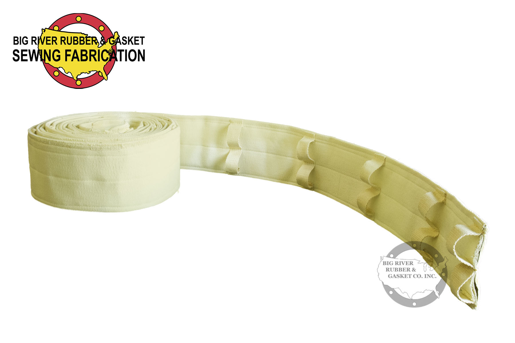 Sewn Aramid Fiber Abrasion/Heat Resistant Sleeve Big River Rubber & Gasket