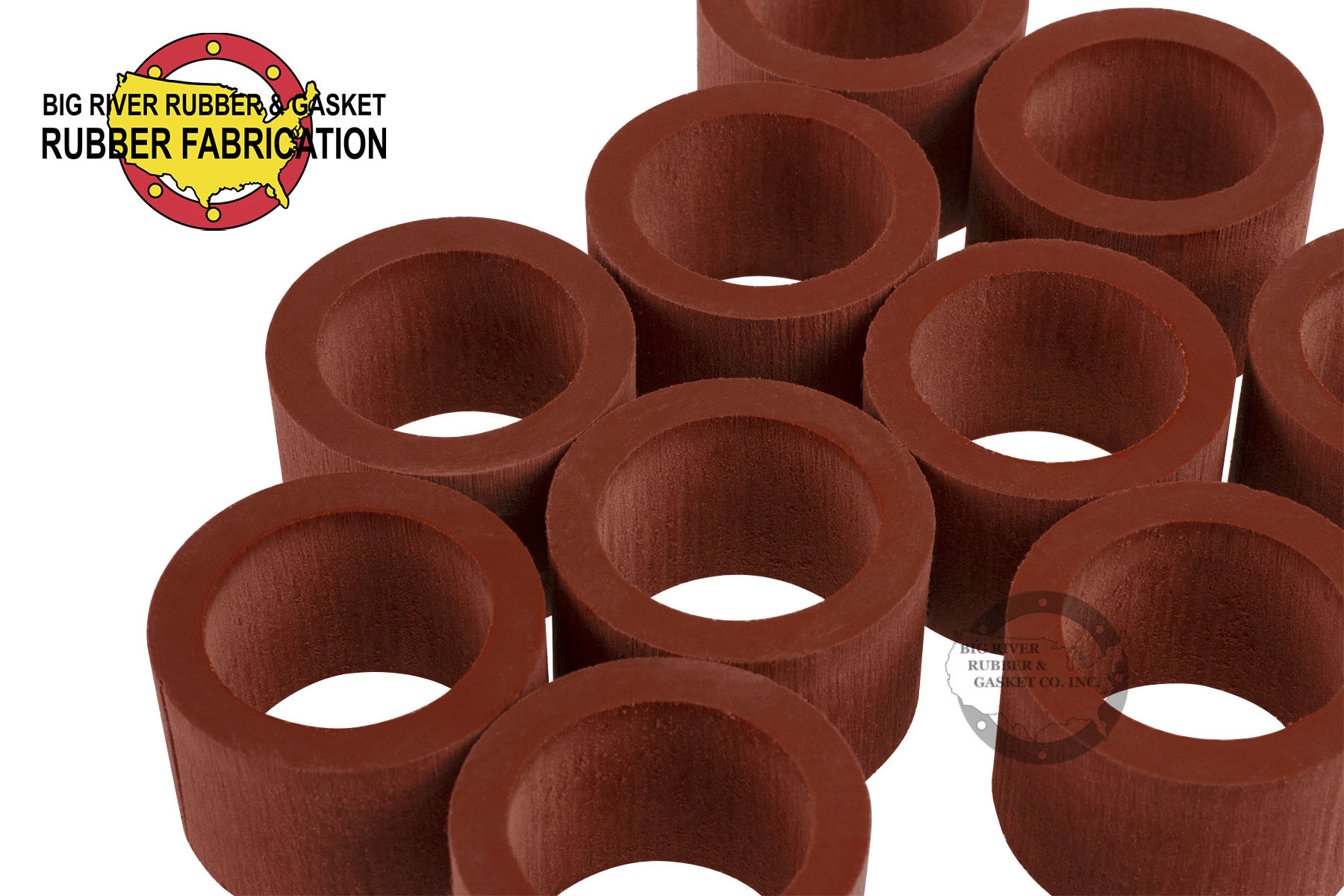 Silicone Rubber Bushings 3/4″ Thick Big River Rubber & Gasket