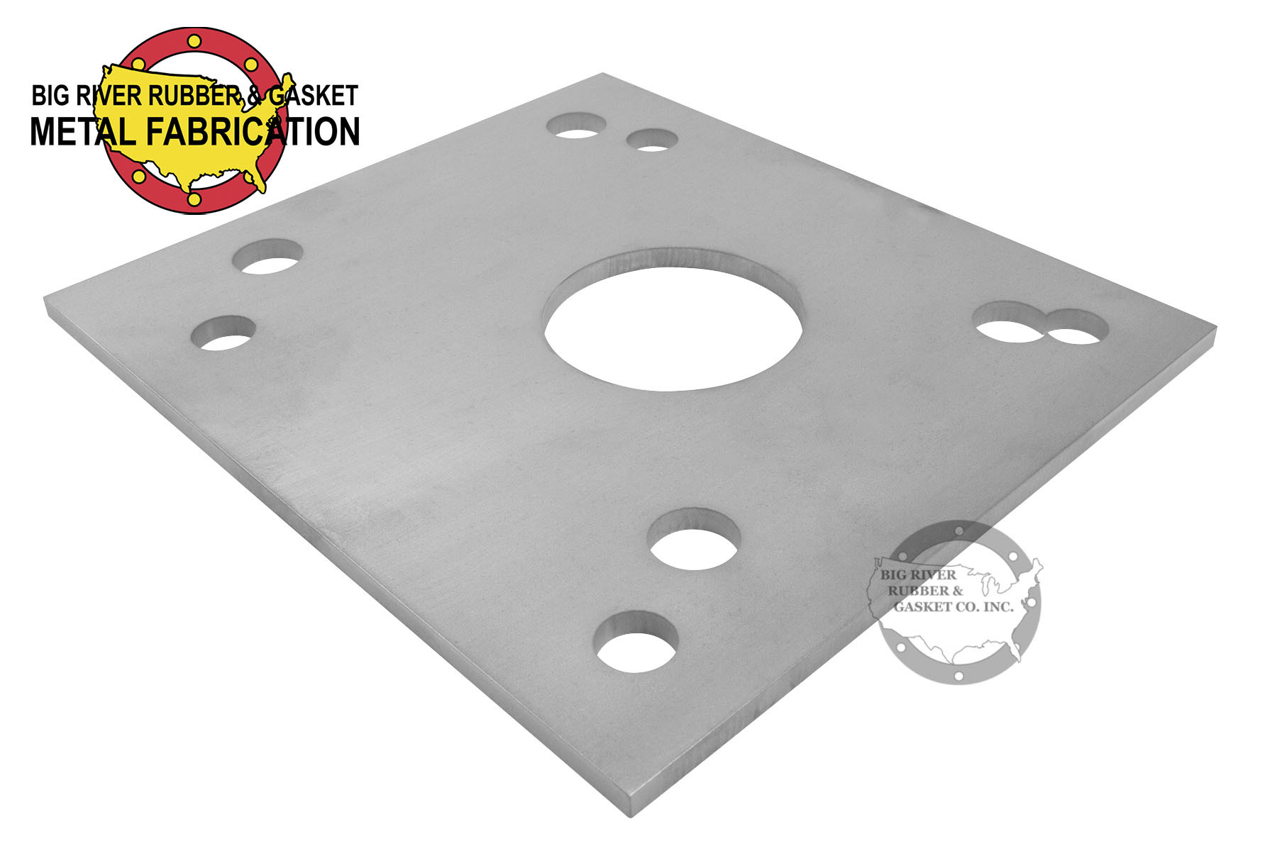 Stainless Steel Mounting Plate with Holes 1/4″ in thick | Big River ...