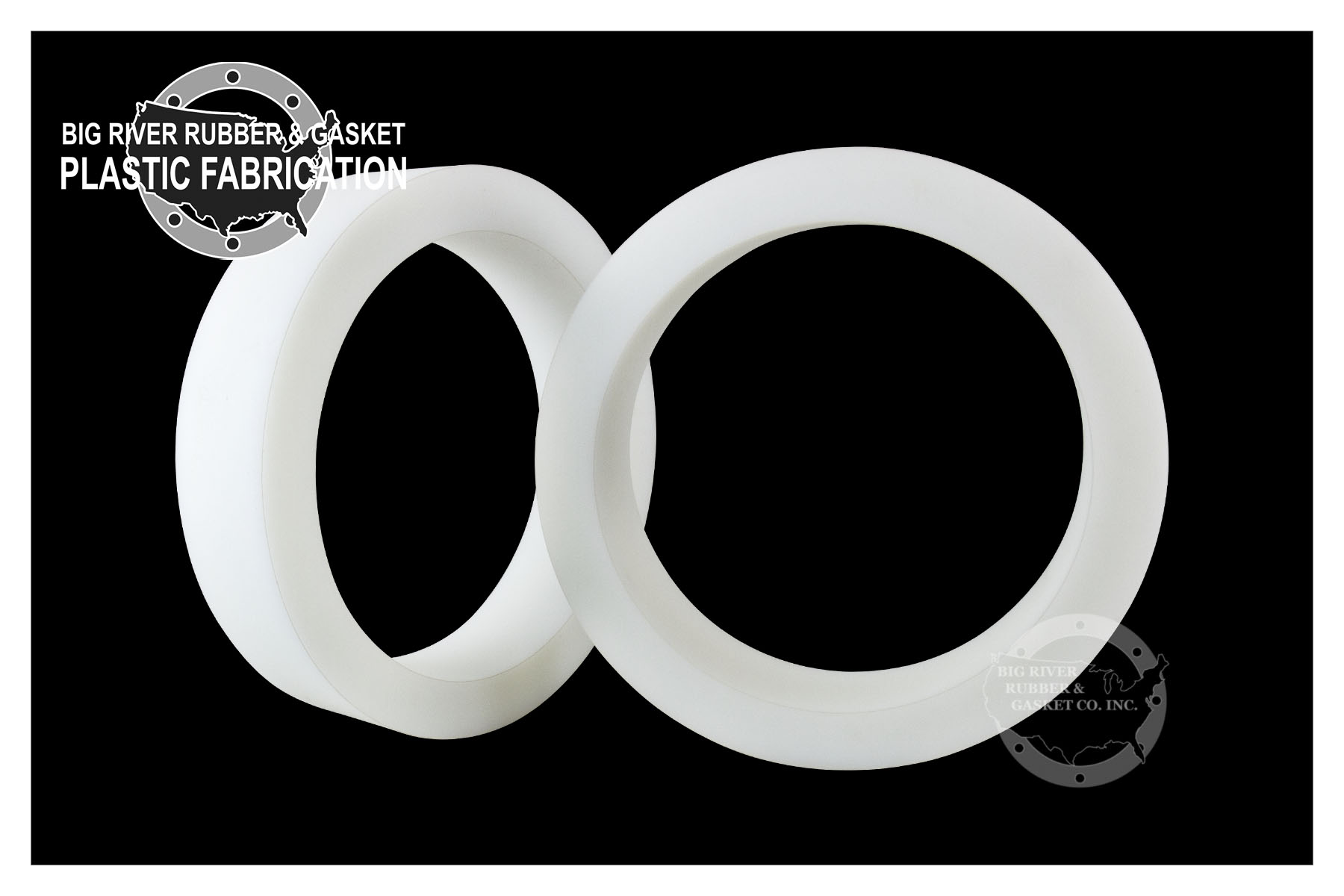 Custom UHMW Spacers 1 1/8″ Thick Big River Rubber & Gasket