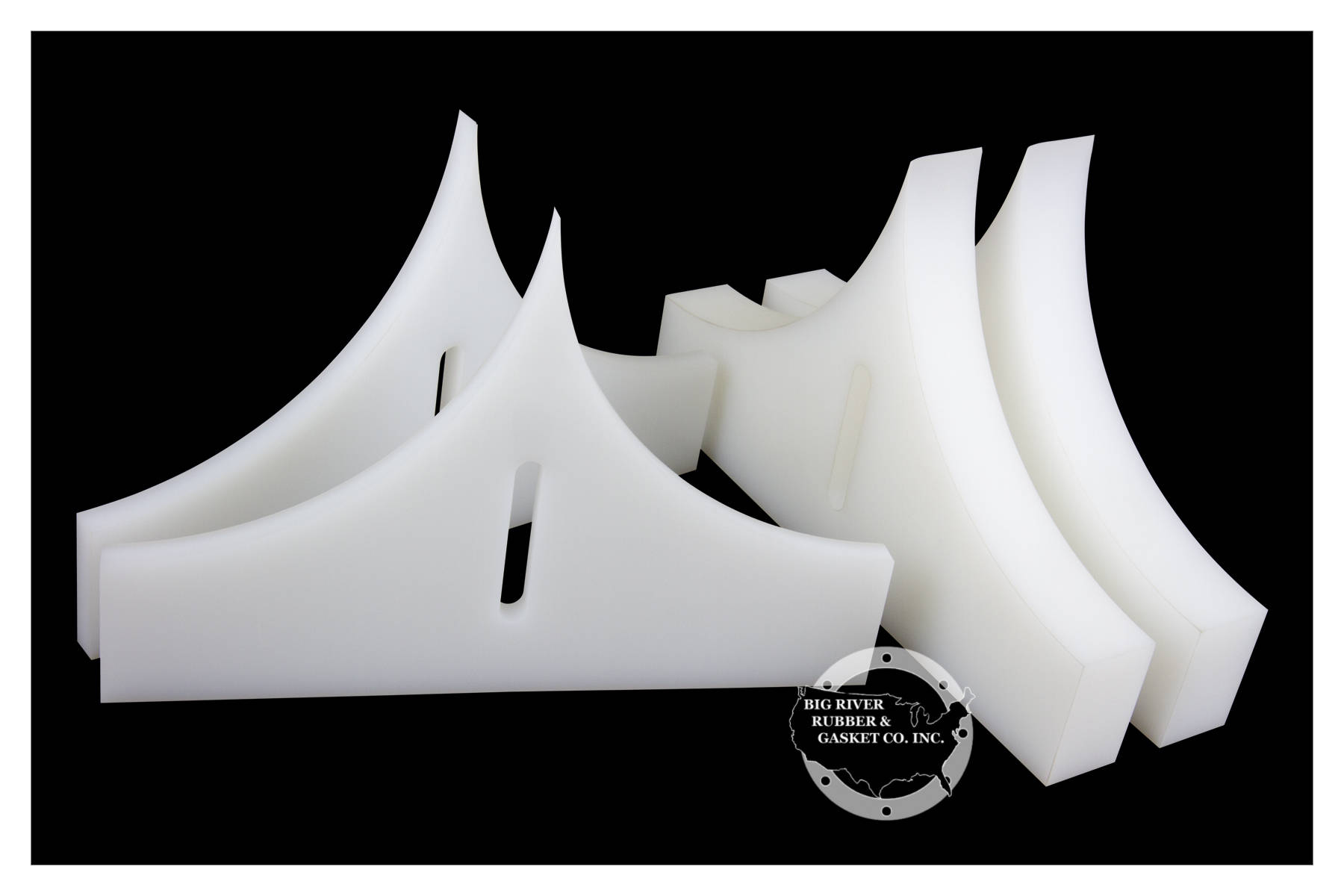 Custom UHMW Plastic Part 1/2″ to 1 1/2″ Thick Big River Rubber & Gasket