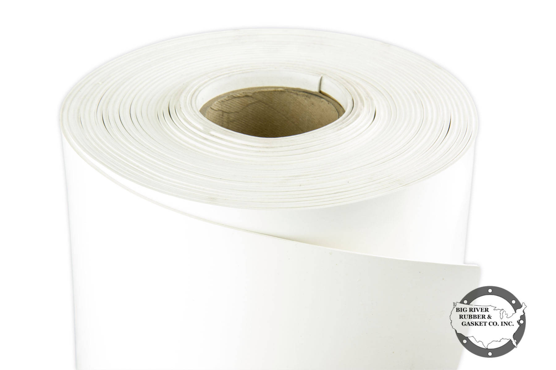 White Nitrile Rubber Gasket Material 1/8″ Thick – Big River Rubber & Gasket