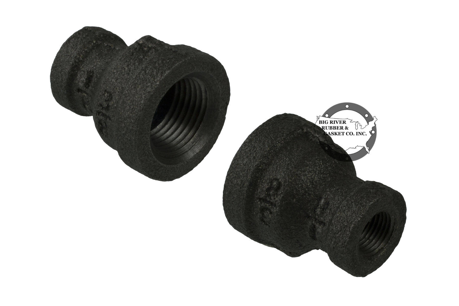 Black Iron Pipe Bell Reducer 1/8″ x 3/8″ Big River Rubber & Gasket
