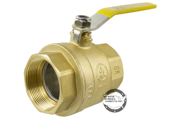 Brass Ball Valve 2″ Big River Rubber & Gasket